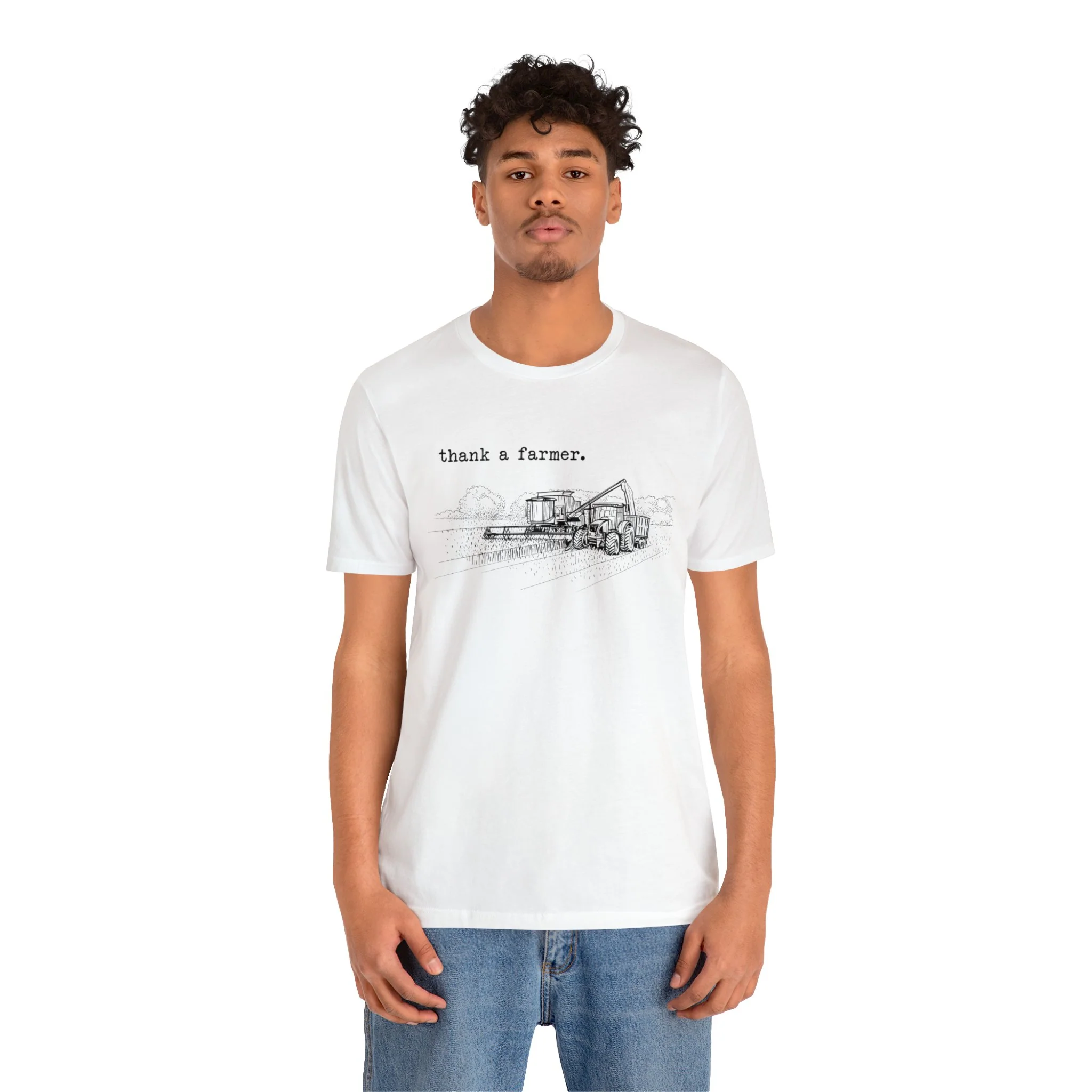 Thank a Farmer Unisex Jersey Short Sleeve Tee