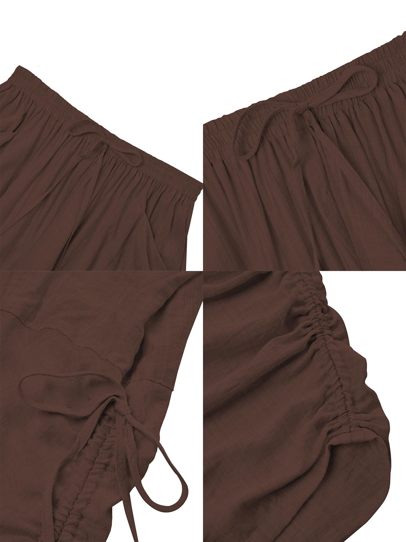 Women's Casual Loose High-Waisted Wide-Leg Trousers