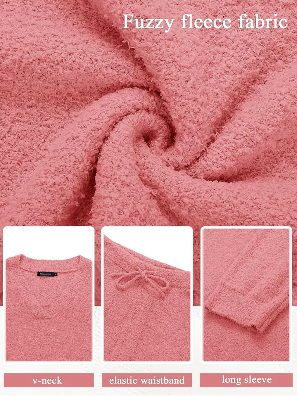 Women's Lounge Sets 2025 Fall Fashion 2 Piece Outfits Sweater Pajama Set