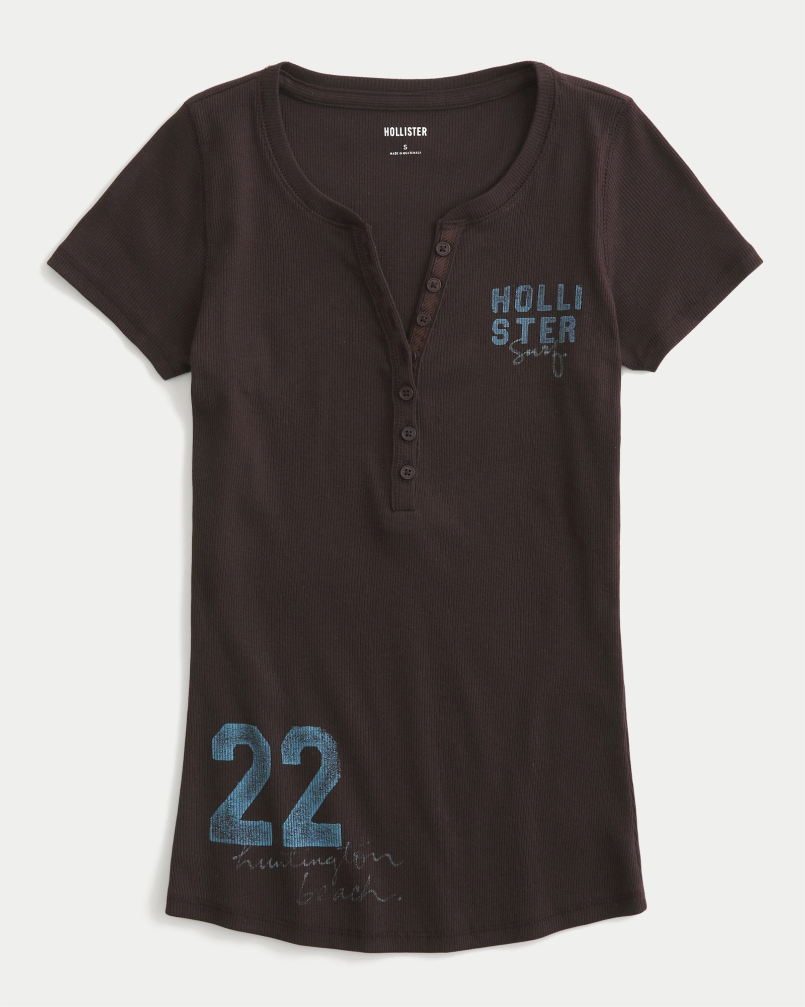 Logo Graphic Henley T-Shirt