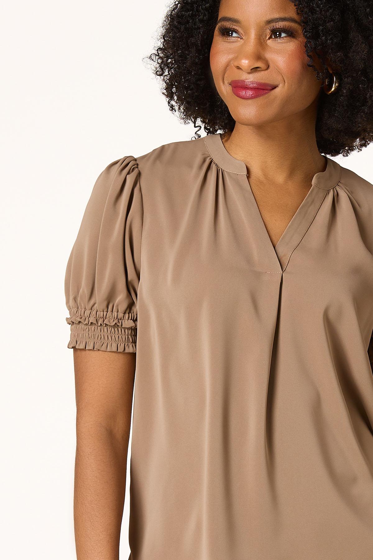 Smocked Sleeve Top