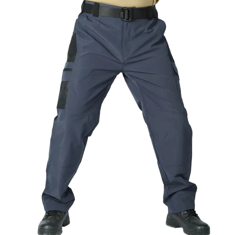 Men's Solid Color Tactical Work Pants,230g/m² new fabric，with Multiple Pockets and Zipper Closures