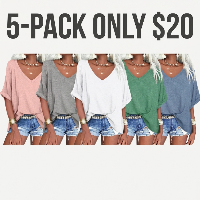 Women’s Oversized V-Neck T-Shirt