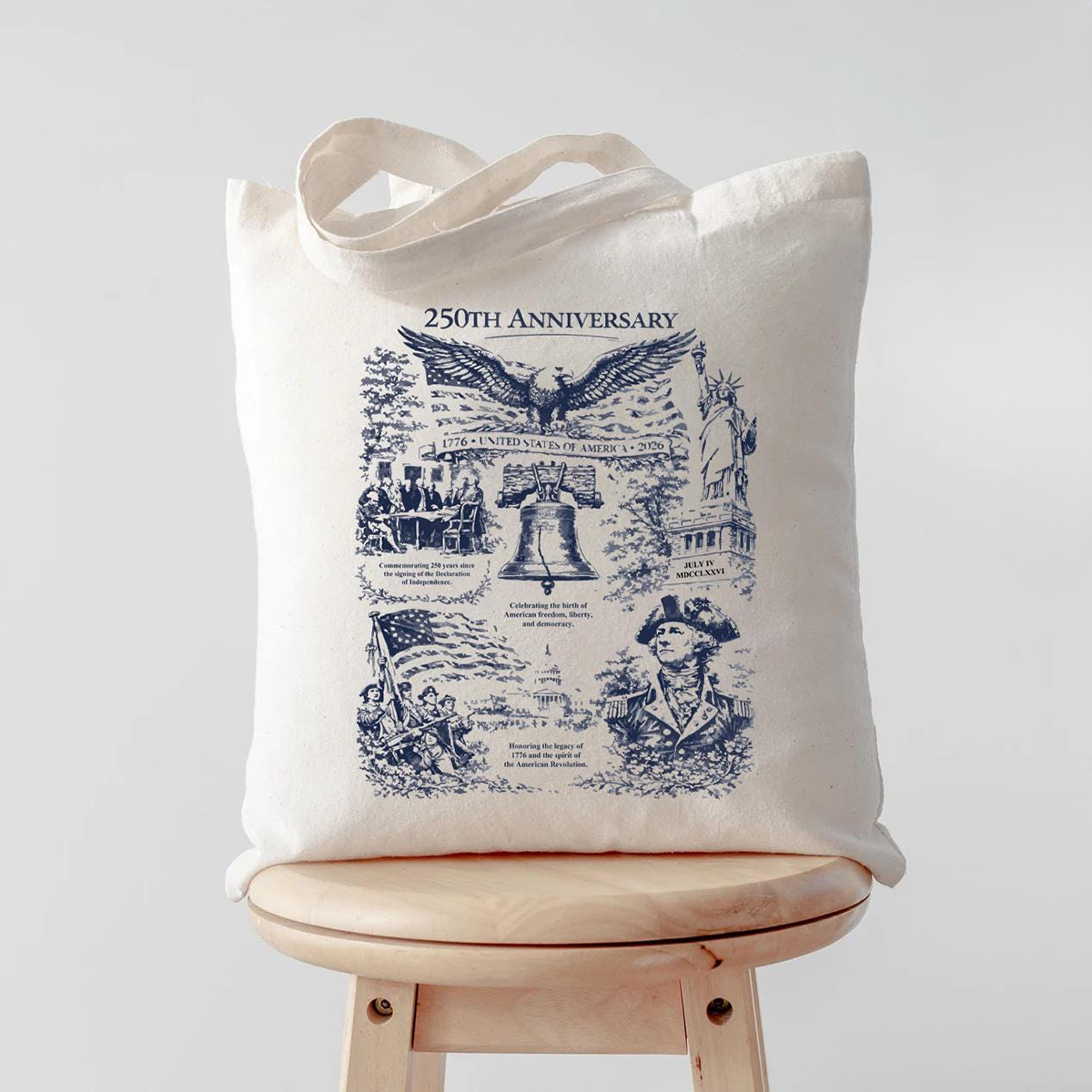 America 250th Anniversary Tote Bag