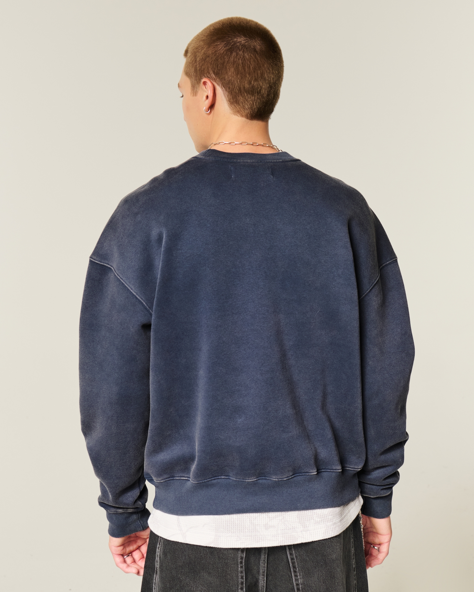 Boxy Camo Crew Sweatshirt