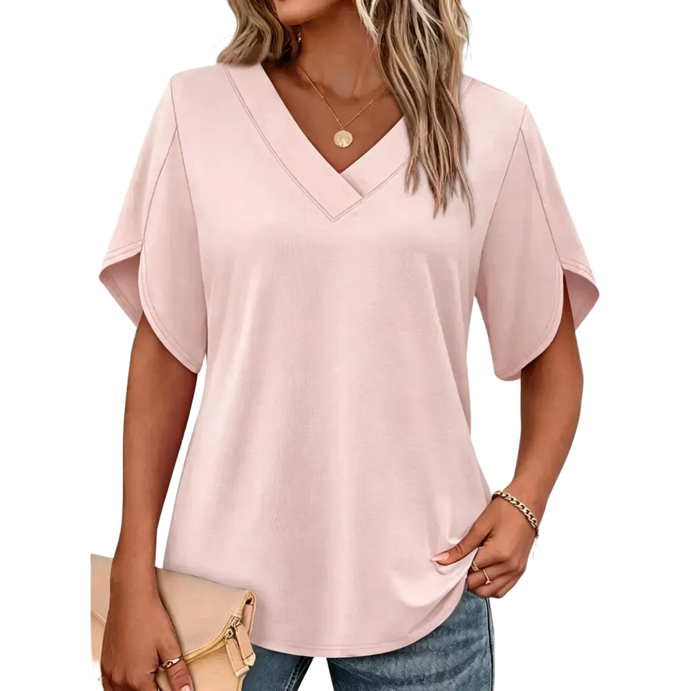 🔥8-PACK $24 - Women's Summer Tops Short Petal Sleeve Shirts