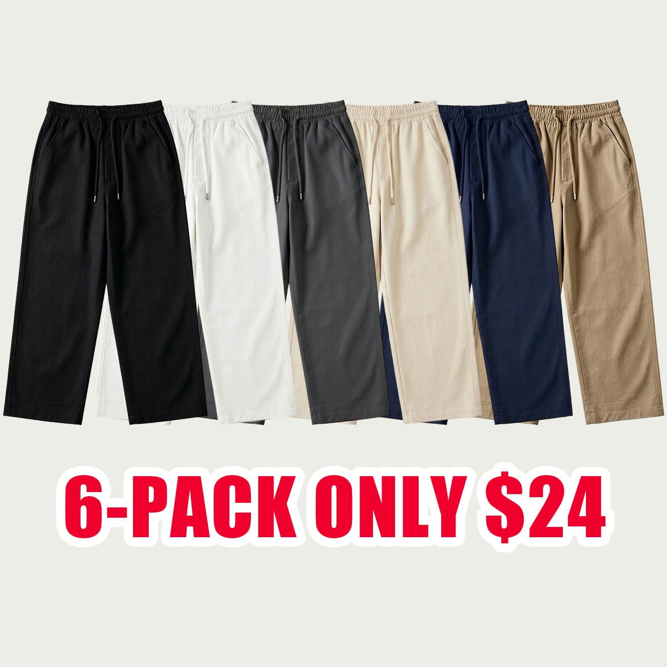Men’s Lightweight Wide Leg Lounge Pants – Soft Elastic Waist Relaxed Fit Sweatpants with Pockets | Everyday Casual Wear