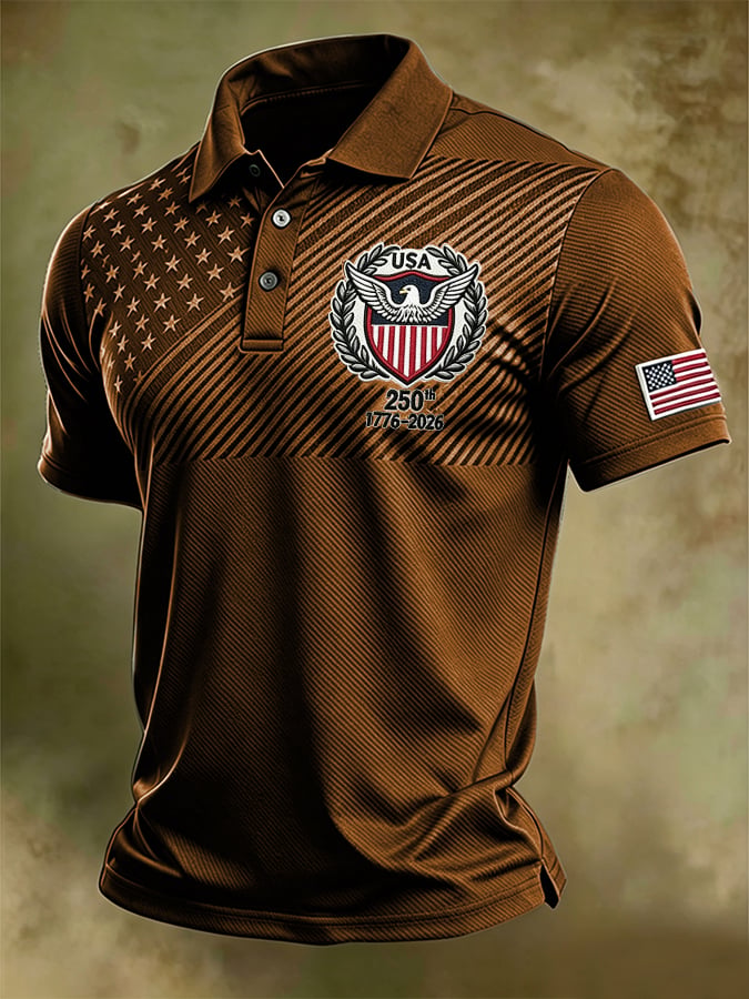 Men's U.S. 250th Anniversary Printed Polo Shirt