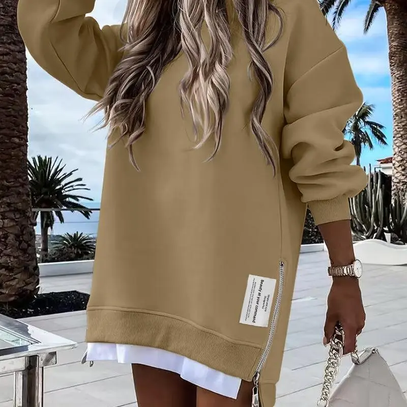 Womens Long Sleeve Pullover Sweatshirt