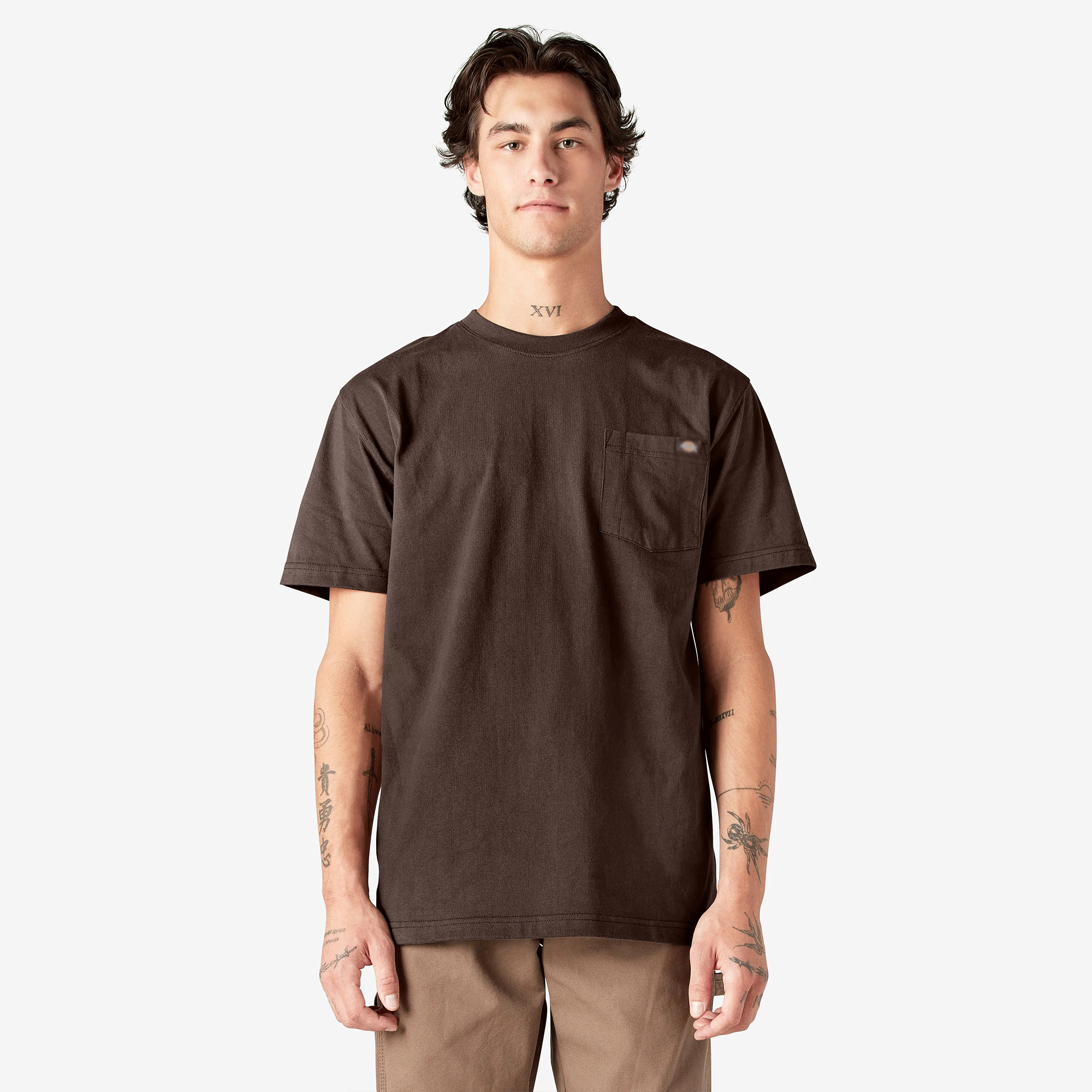 Men's Heavyweight Short Sleeve Pocket T-Shirt, 100% Cotton