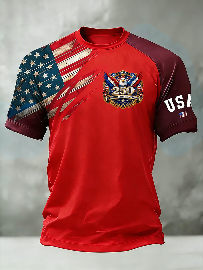 Men'S And Women'S Casual 250Th Anniversary Founding Celebration Raglan T-Shirt