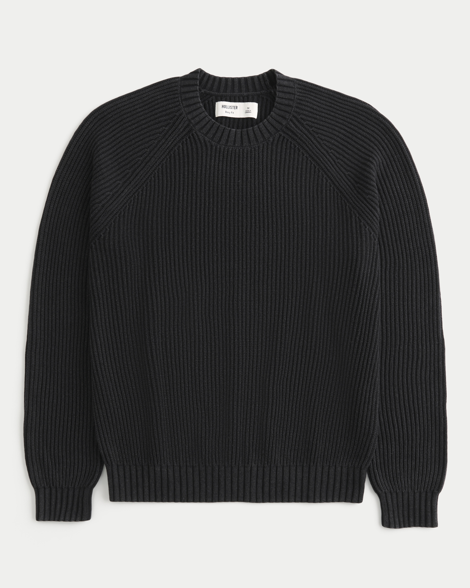 Boxy Washed Crew Sweater