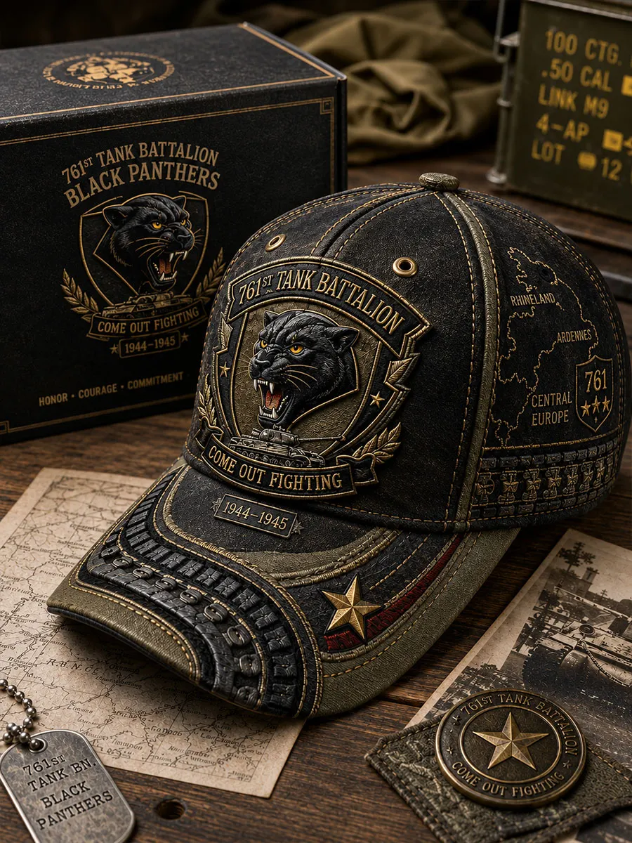 761st Tank Battalion Black Panthers Commemorative Baseball Cap