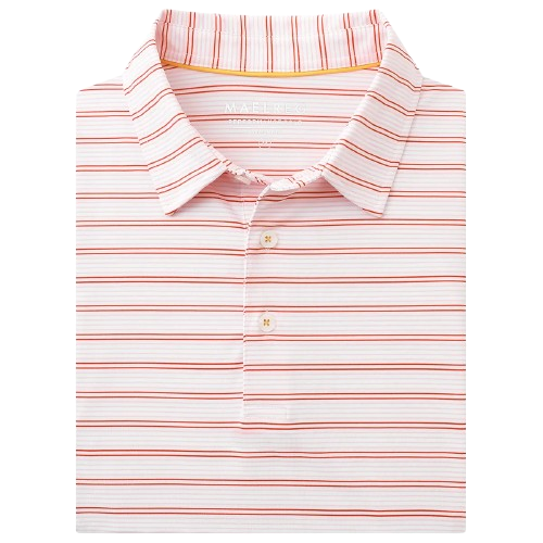12-Pack Men's Golf Shirts — Moisture-Wicking Performance Short-Sleeve Striped Polo