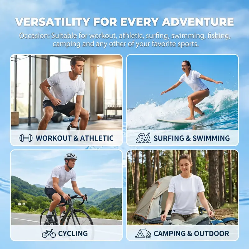Last Chance! 10 Pieces for $25.9, Today Only! 🔥🔥 Unisex UPF 50+ Quick Dry Rash Guard Shirt – Moisture-Wicking Breathable Activewear for Running, Swim, Hiking & Outdoor Sports