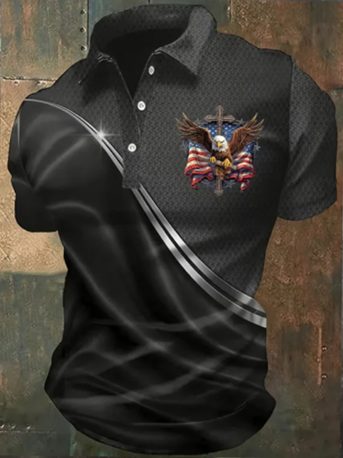 Men'S 250Th Anniversary Commemorative Printed Men'S Polo Shirt In The United States