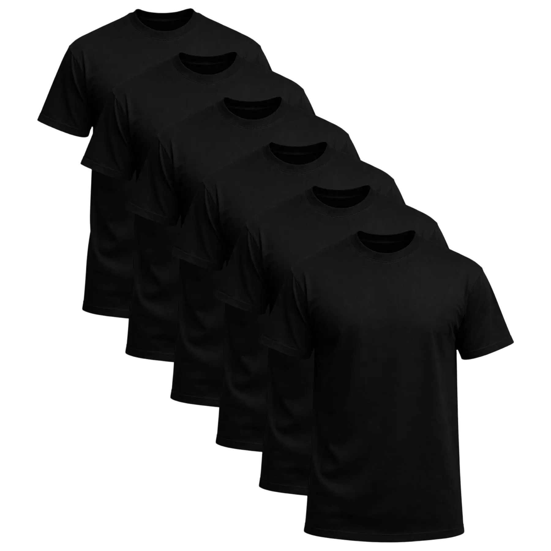 18-Pack $24 The more you buy,the lower the price. Stock up! Men's Black Crew Neck T-Shirt,Short Sleeve,Comfort Fit undershirts basic T-shirt Cotton Blend Basic Tee Easy Care Durable Menswear Top