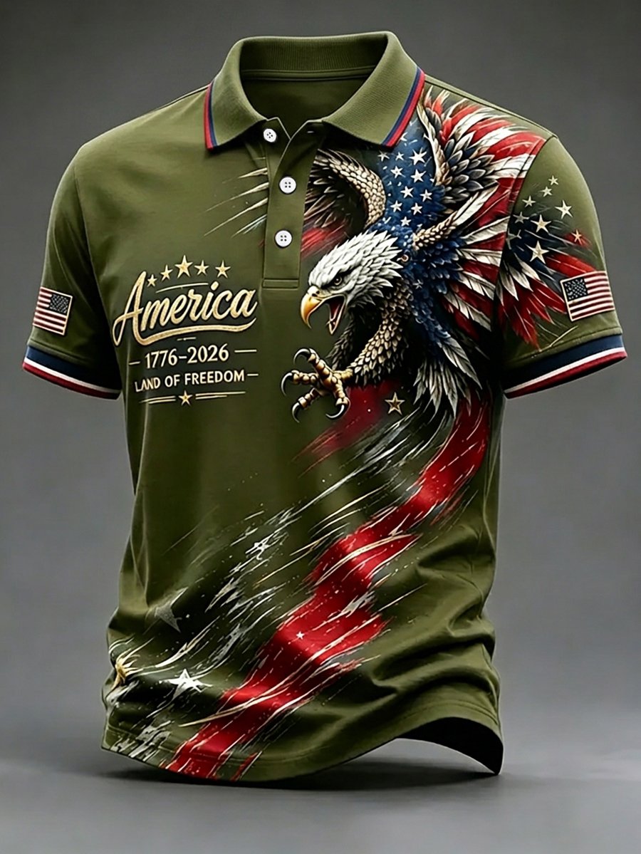 Men's U.S. 250th Anniversary Short-Sleeve Polo Shirt