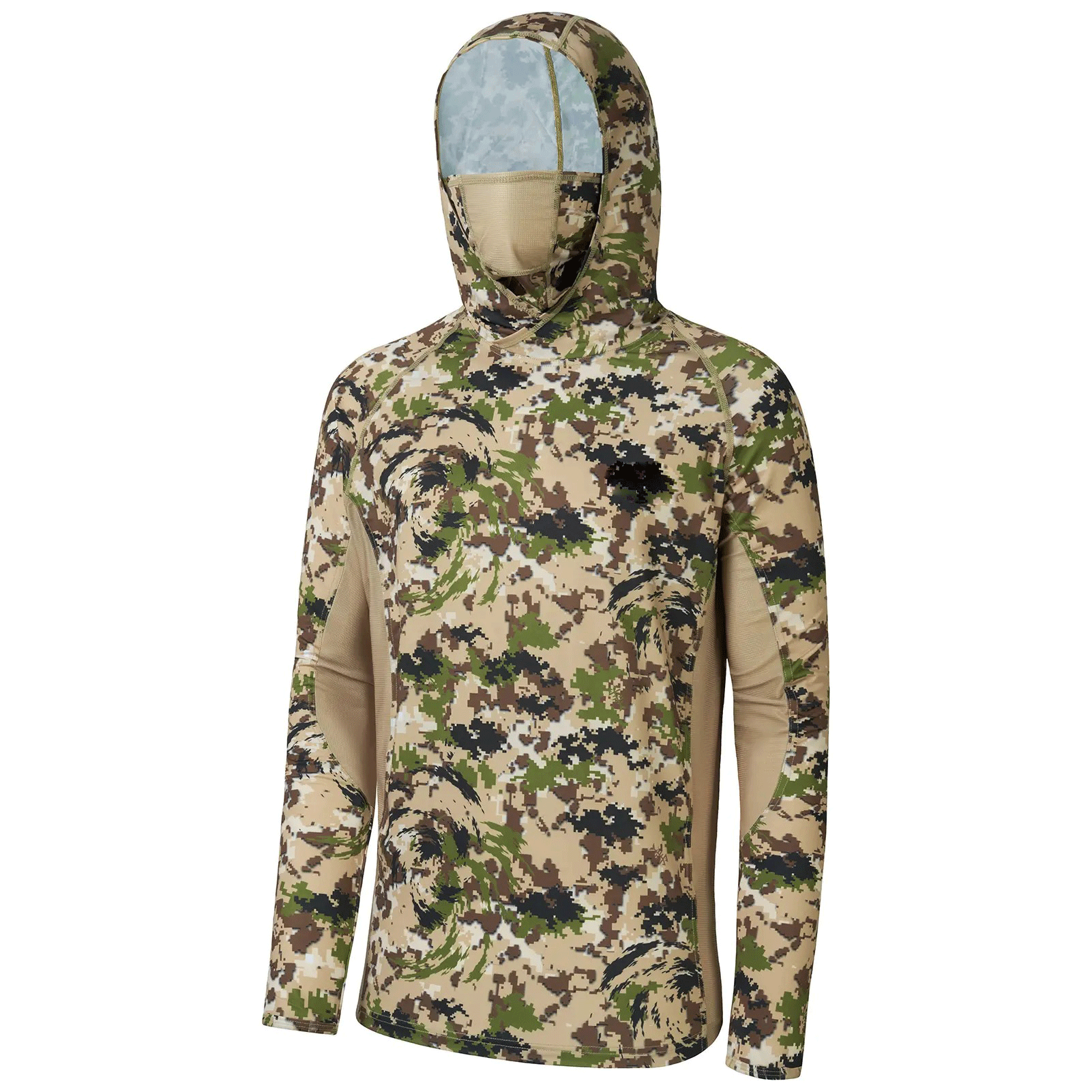 🔥🔥Men's UPF 50+ Lightweight Hunting Camo Hoodie Quick Dry Performance Long Sleeve Fishing Shirt with Hood