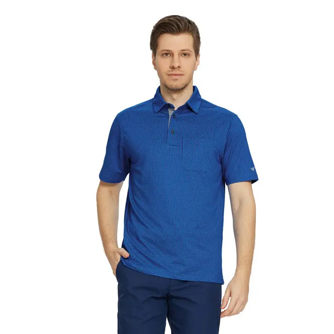 Men's Jacquard Pocket Polo Shirt