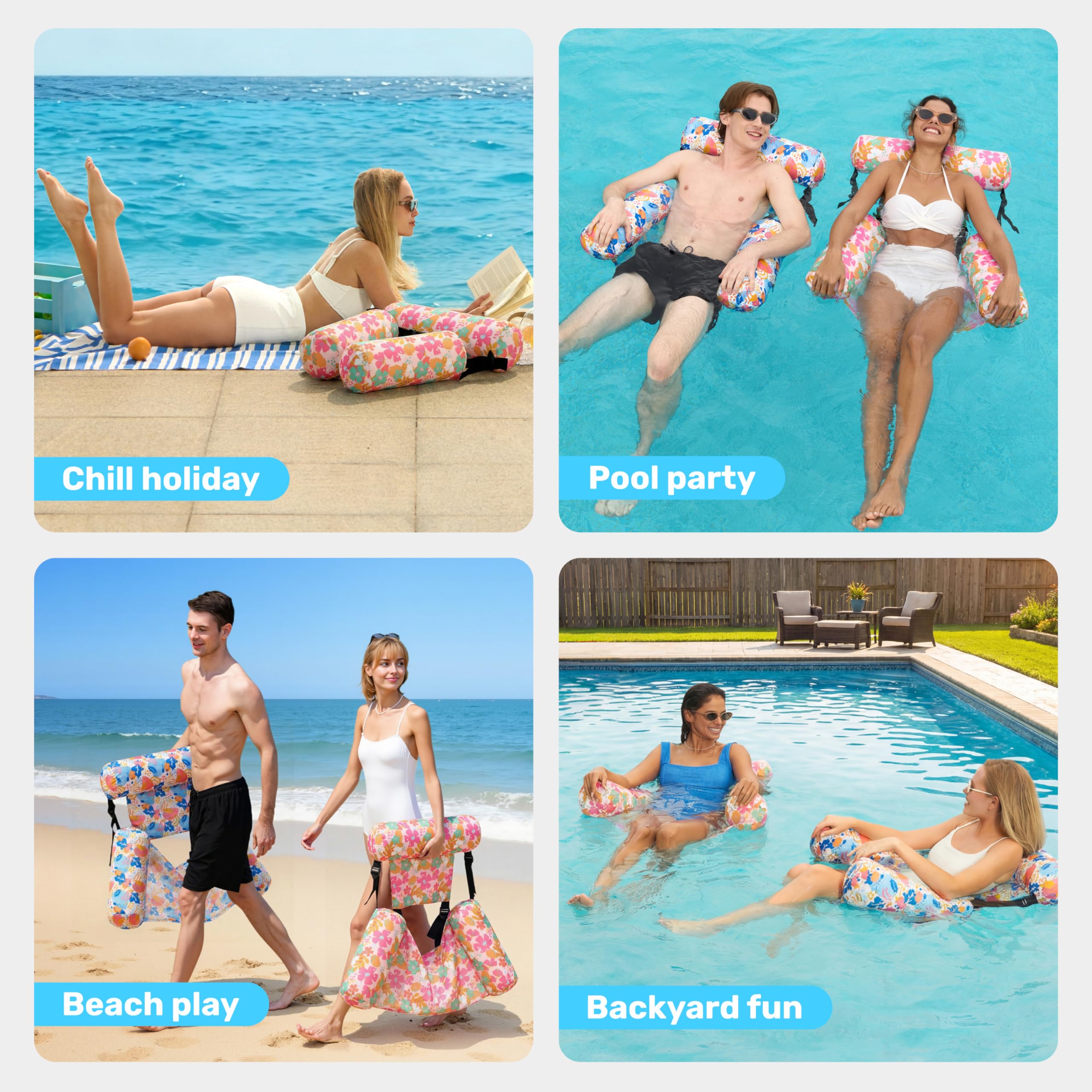 Inflatable Pool Floats Adult-30-day free returns