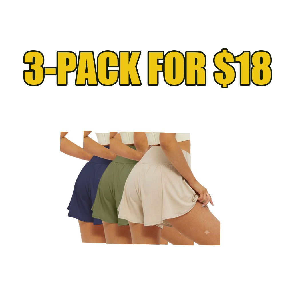 Women’s 2-in-1 Crossover Athletic Shorts