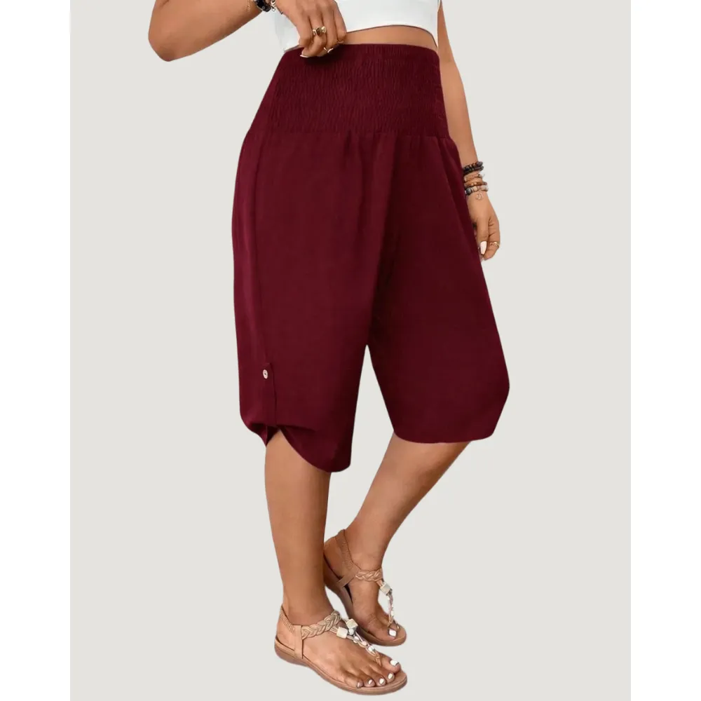 Factory Direct Women's Elastic Waist Comfort Capri Pants, 8-Pack Only $24