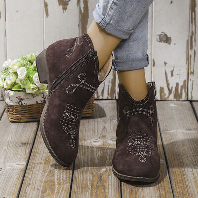 Block Heel Ankle Boots (multiple color options)