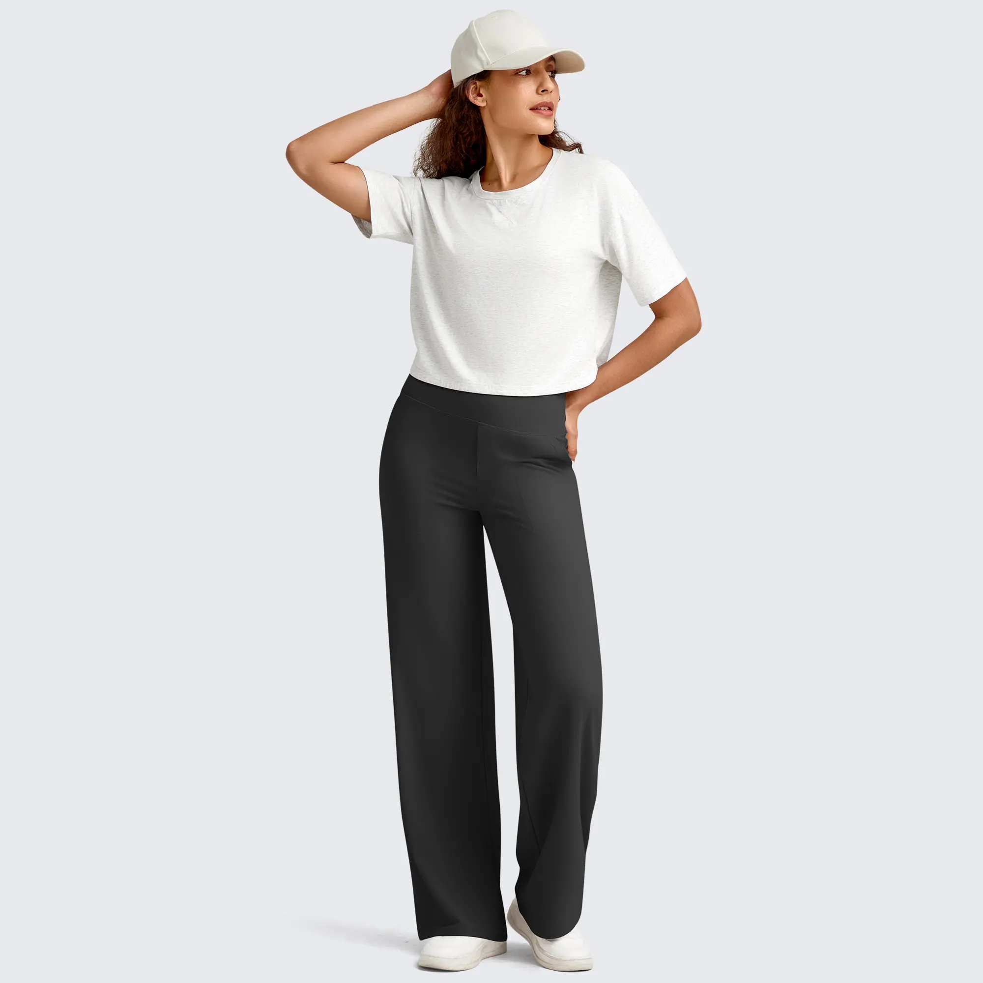 Women's High-Waist Yoga Pants with Pockets