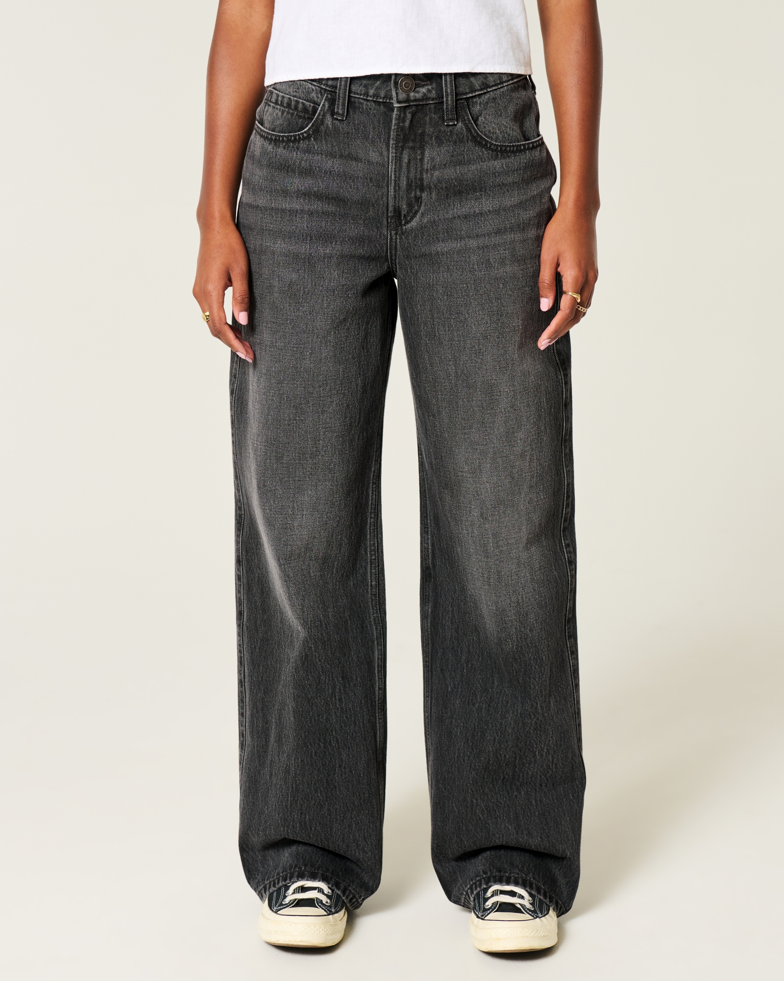 High-Rise Baggy Jeans