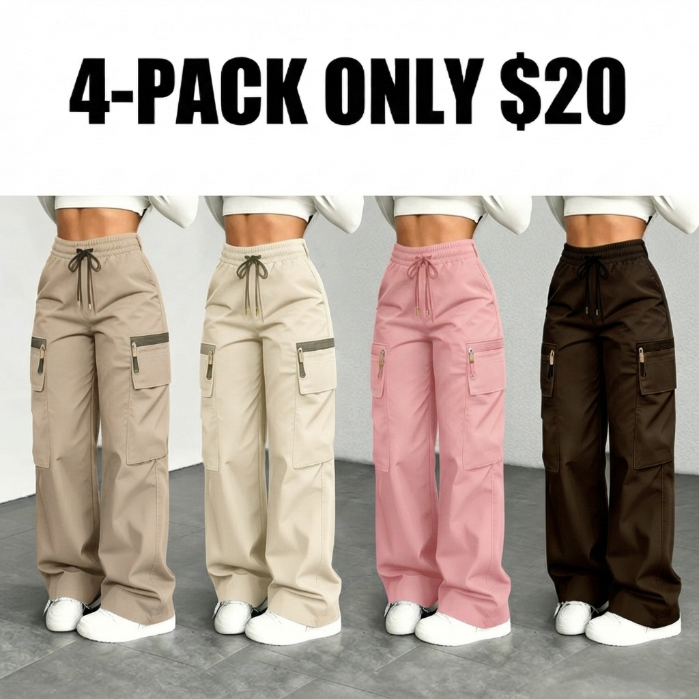 🔥LAST DAY SALE 90% OFF💕Women’s lightweight loose cargo pants with multiple pockets