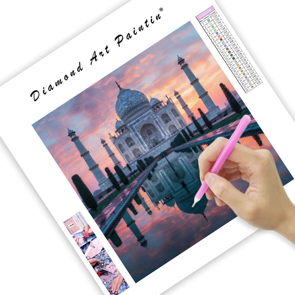 Taj Mahal Sunrise - Diamond Painting