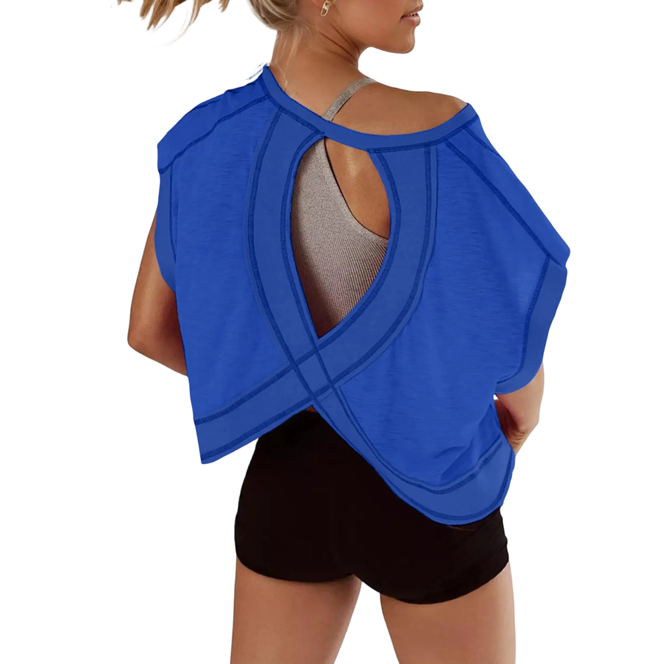Women's Open Back Crop Top