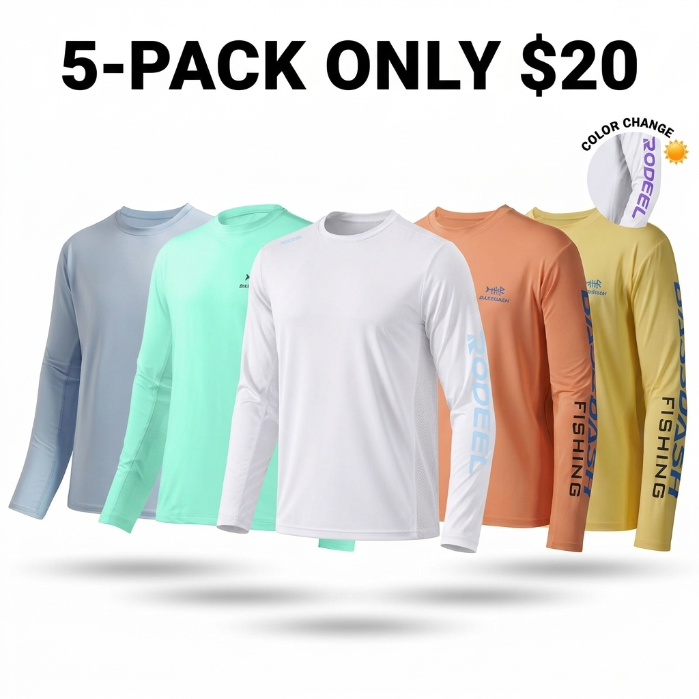 Men’s UV Sun Protection UPF 50+ Fishing Shirts Long Sleeve Tee