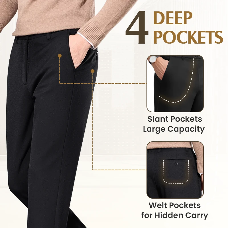 TimelessFlex - Men's High Stretch Straight Fit Pants
