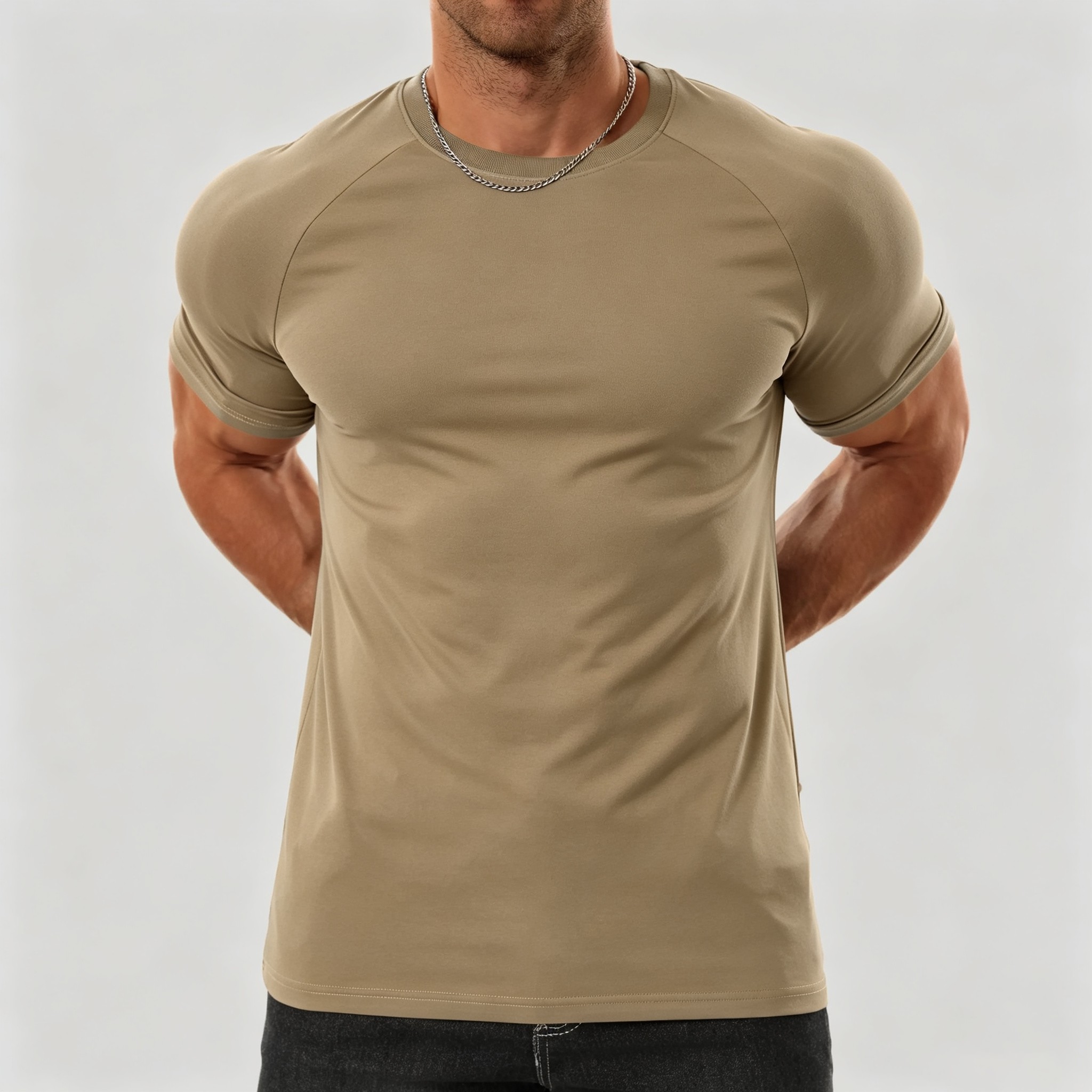 Men's Raglan Performance T-Shirt | Stretch Athletic Fit, Wrinkle-Resistant Everyday Tee