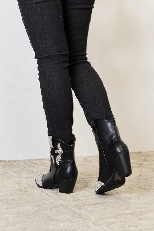 VIP Nights Rhinestone Pointed Boots