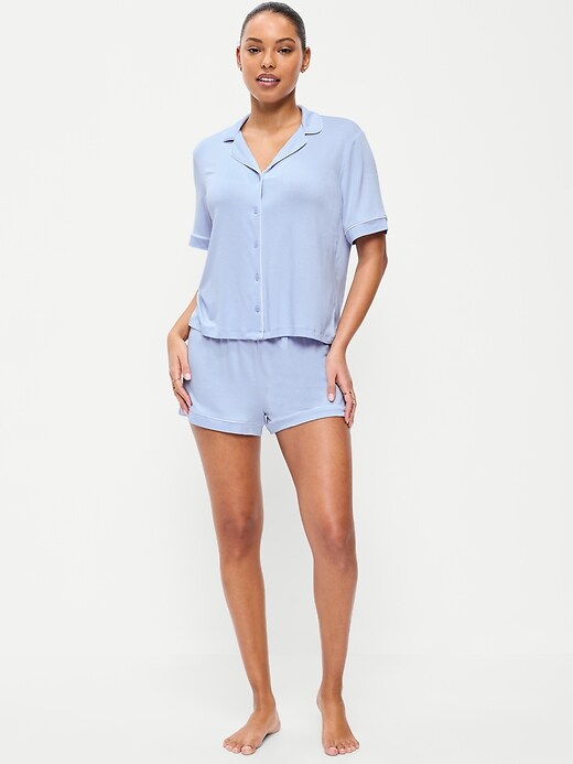 Sunday Sleep Knit Jersey Short Set Float Your Boat
