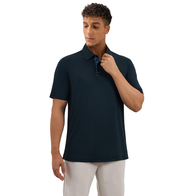 Men’s Performance Polo Shirt – Breathable Stretch Short Sleeve Casual Fit