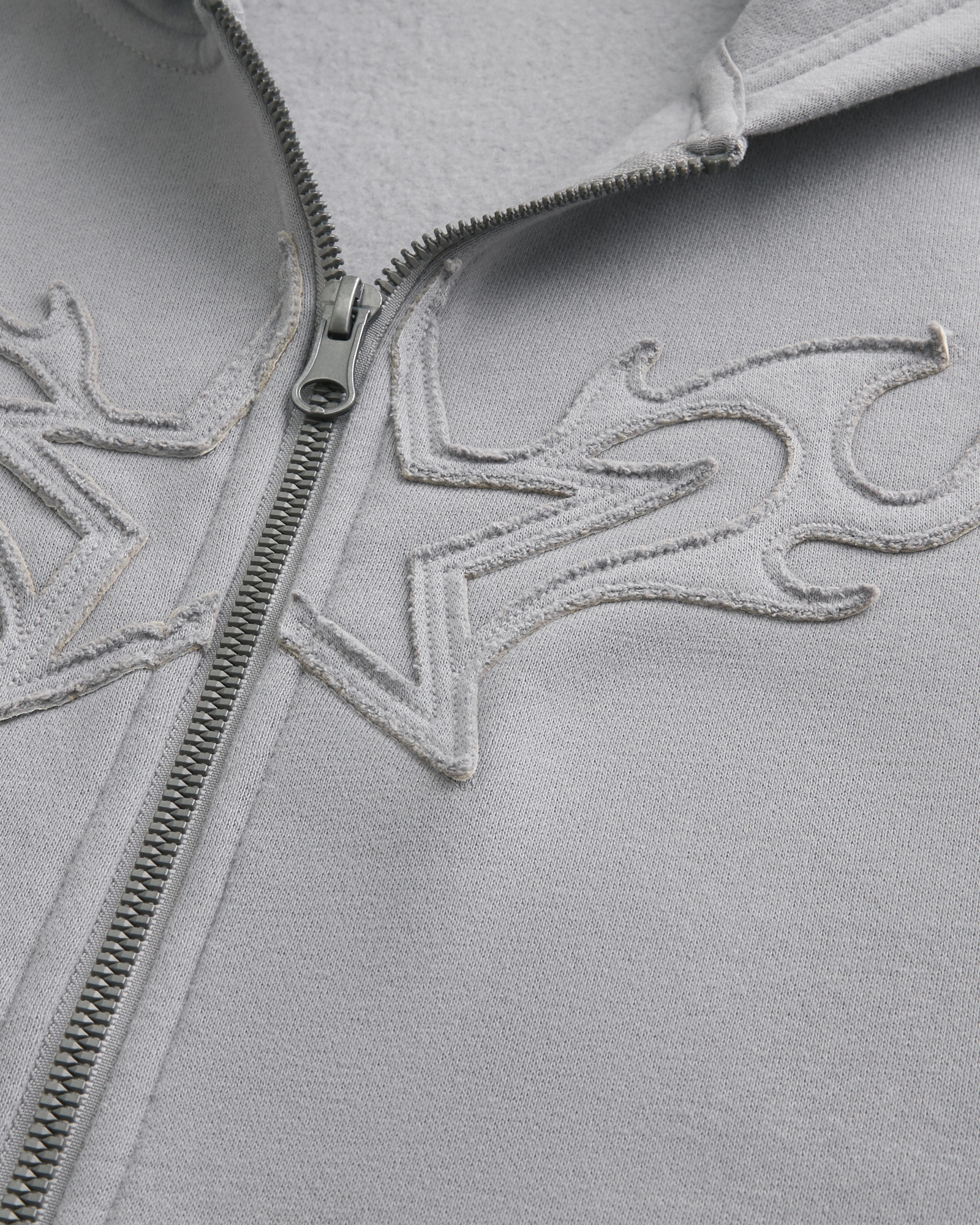 Boxy Zip-Up Hoodie