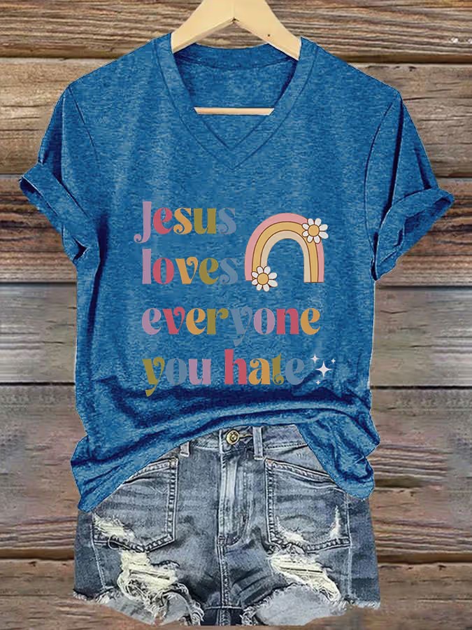 Women's Casual Printed Short-Sleeve T-Shirt