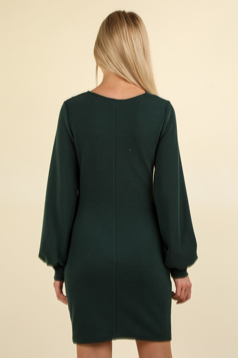 Very J Ruched Detail Bodycon Mini Dress