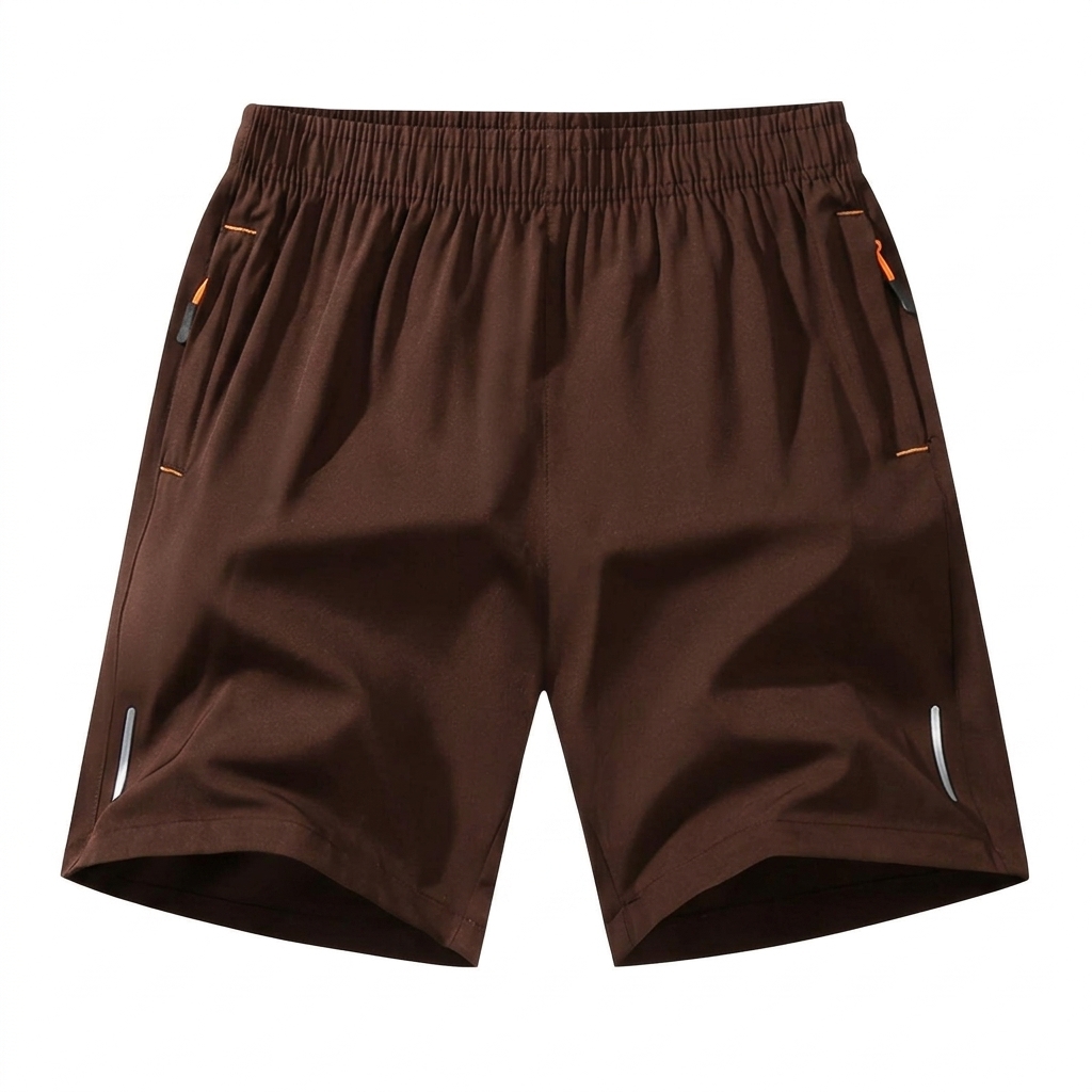 Men's Ice Silk Quick-Dry Zipper Pocket Shorts