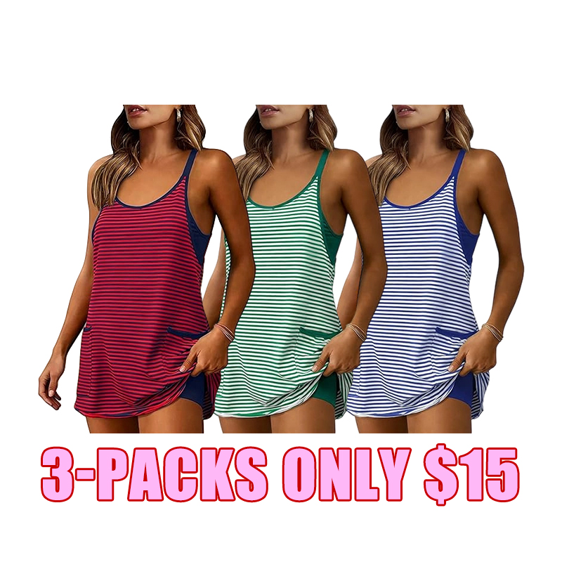 Summer Breeze Built-In Shorts Mini Dress