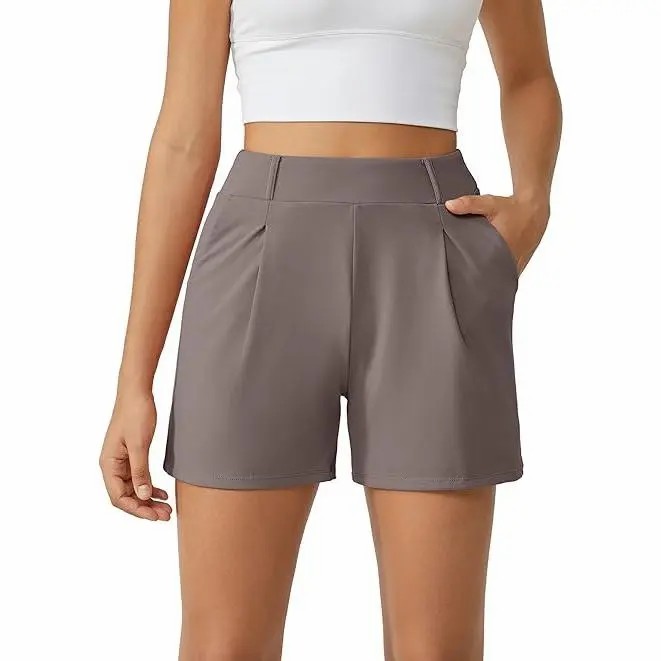 Women's High Waisted Casual Summer Shorts – Wide Leg Athletic Shorts with Pockets