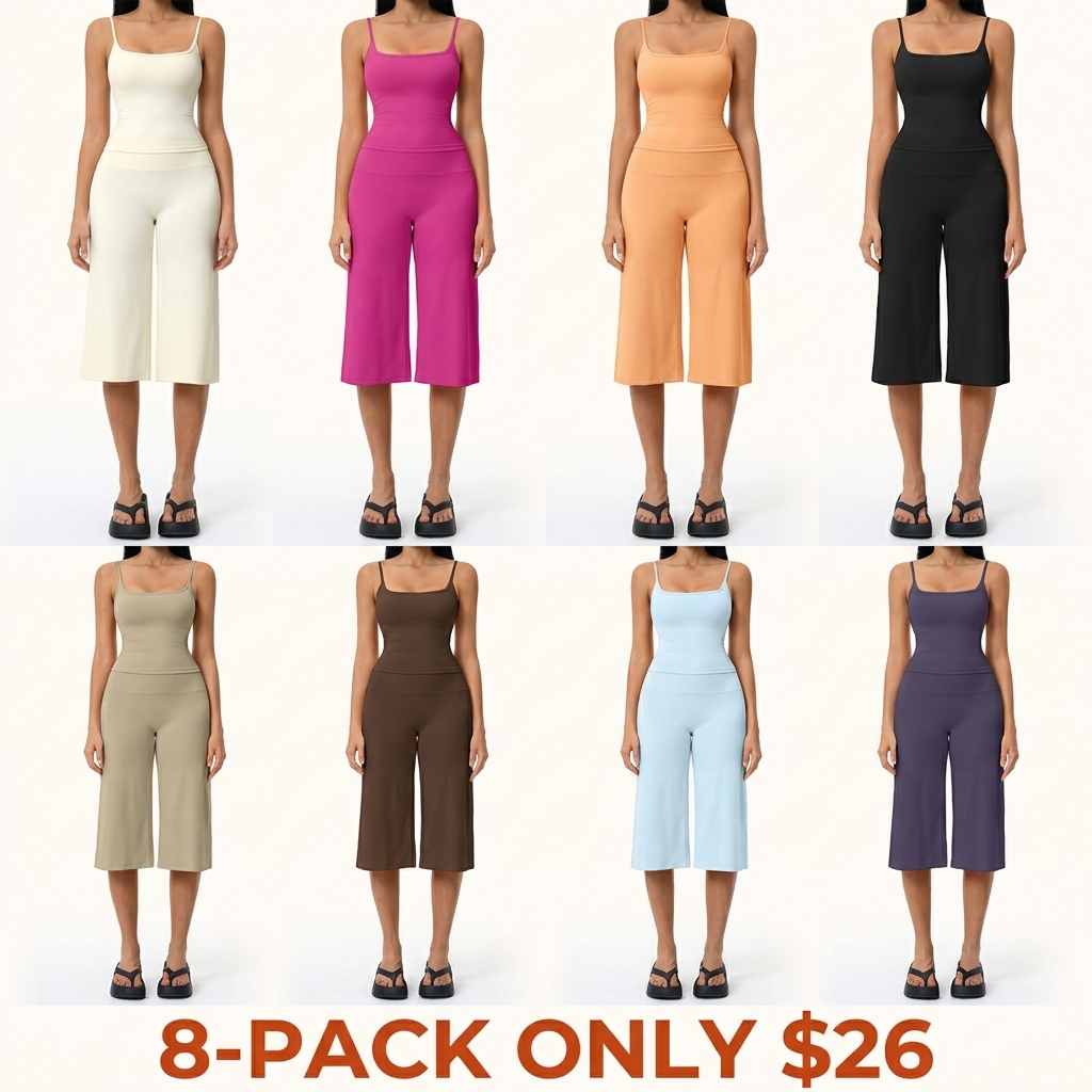 New Yoga Set: Camisole Top, High-Waisted Quick-Dry Casual Shorts, Running & Outdoor Yoga Outfit