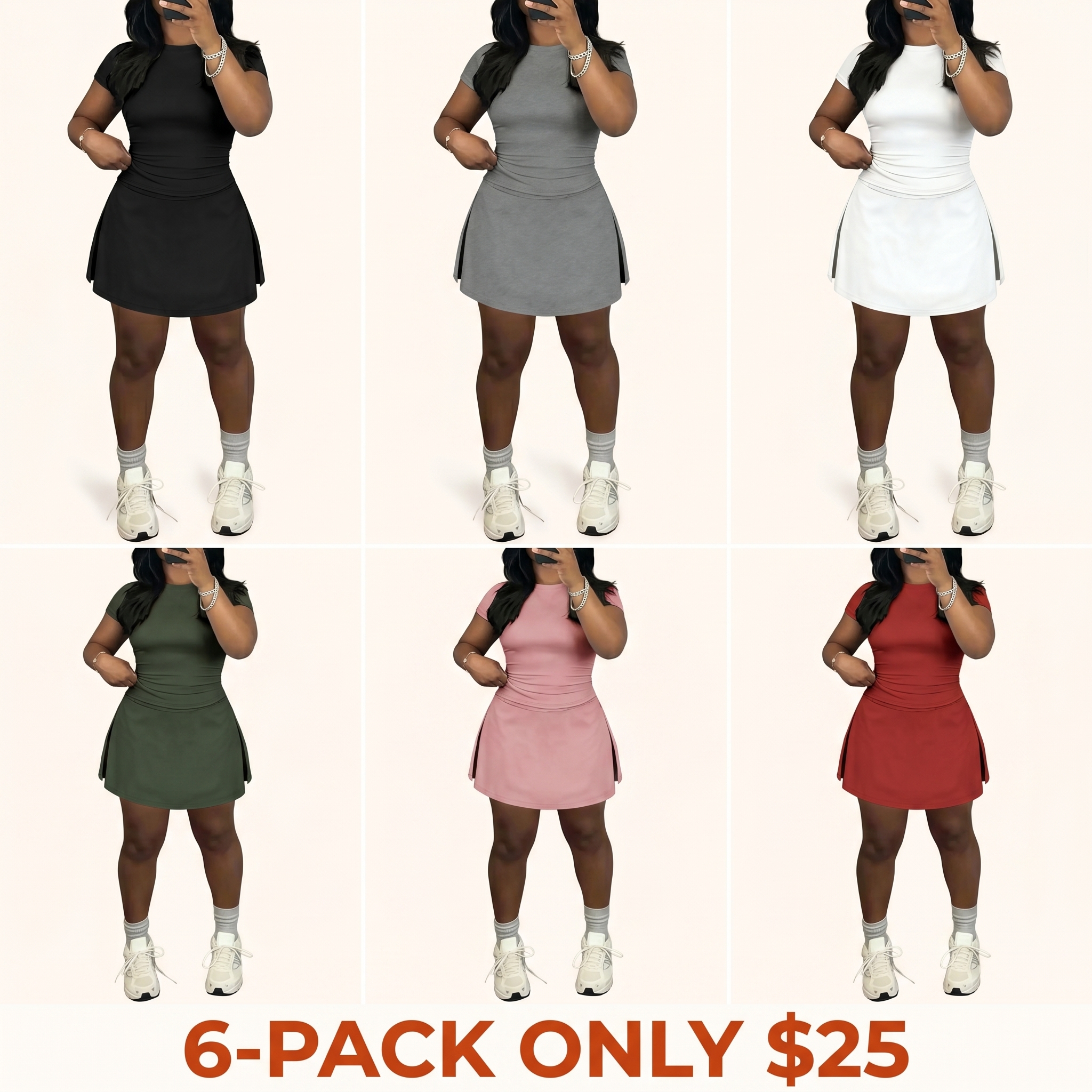Women's Short-Sleeve Casual Sportswear Set