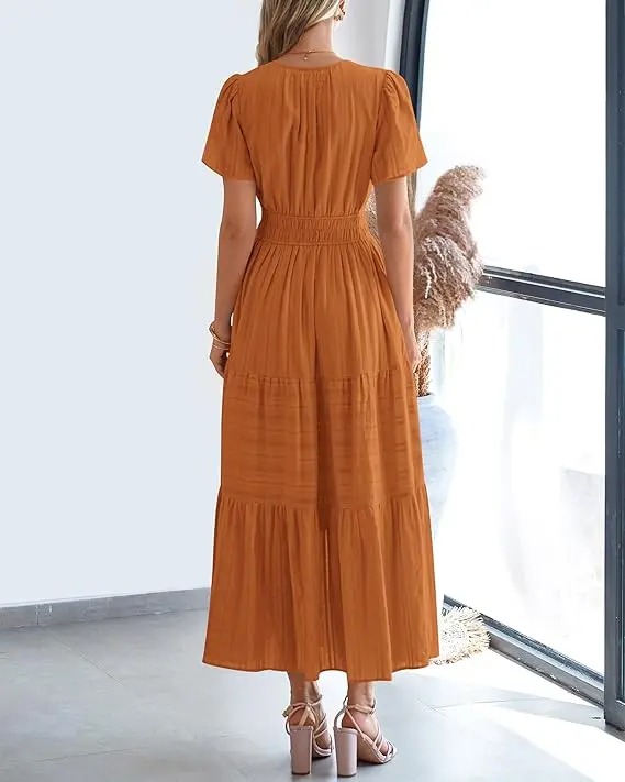 🔥Easter Sale!Women’s Lightweight Boho Maxi Dress with Pockets