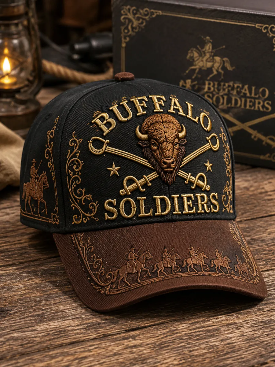 Buffalo Soldier Print Baseball Cap