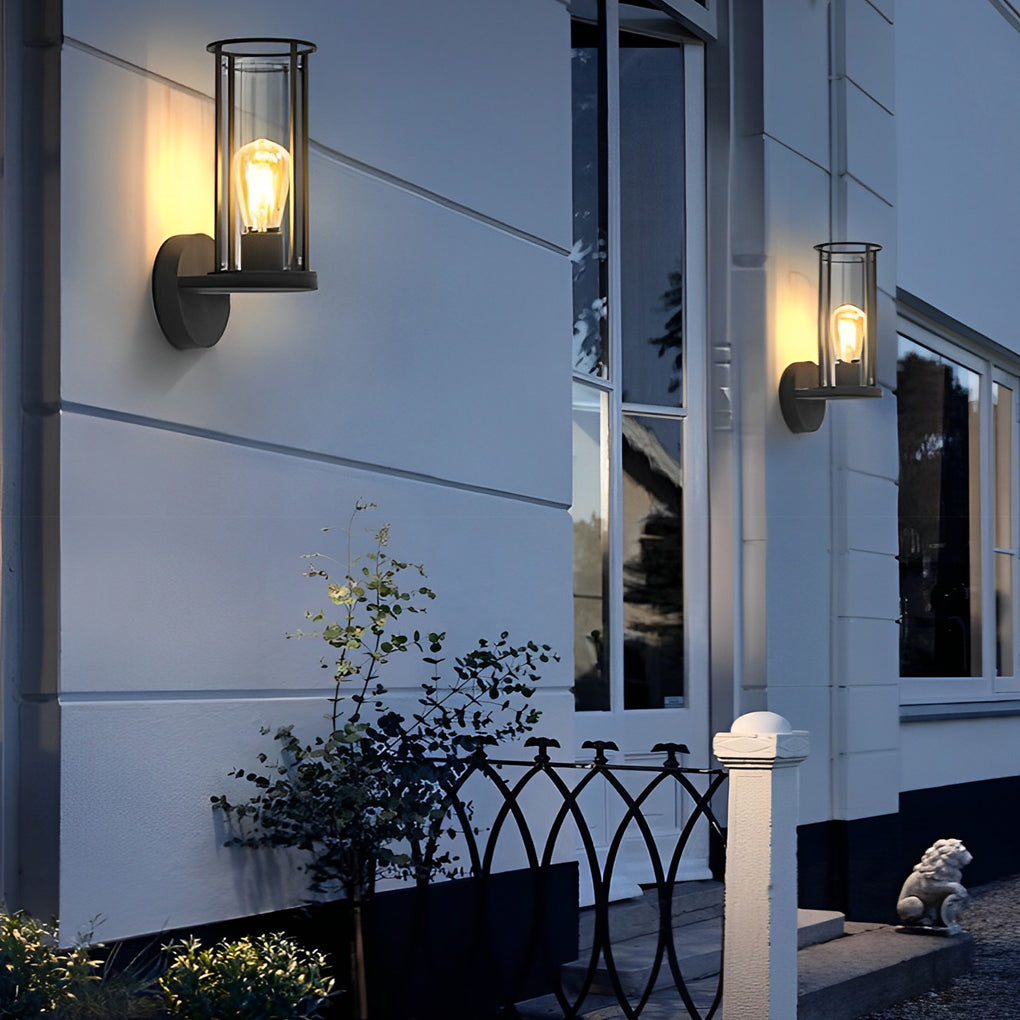 Minimalist Round Waterproof Retro Wall Lamp Outdoor Lawn Lights Path Lights